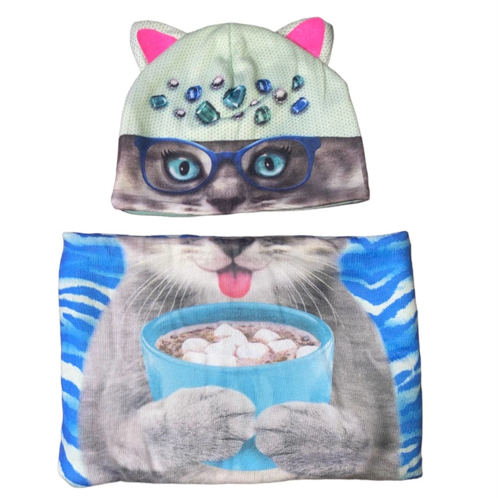 Justice - Winter Hat and Muff Scarf Set